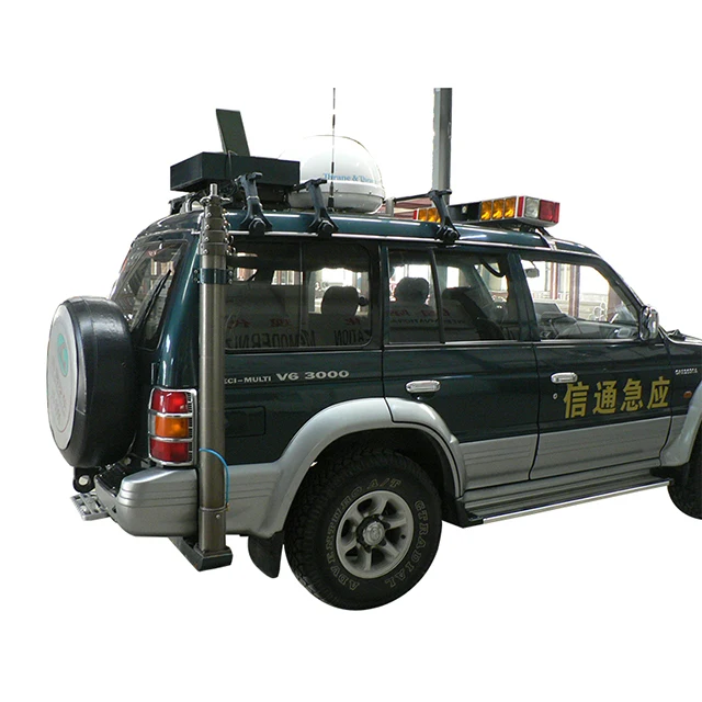 10m meter tower mast manual telescoping pole vehicle mounted crank mast