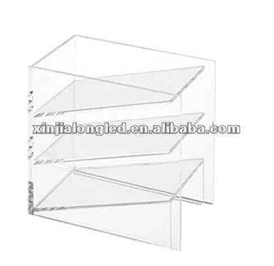Acrylic Clear File Storage Holder Acrylic Tiers Magazine Rack