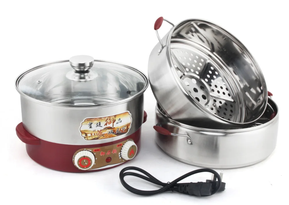 hign quality stainless steel steamer and cooking pots 2 layer food steamer pot