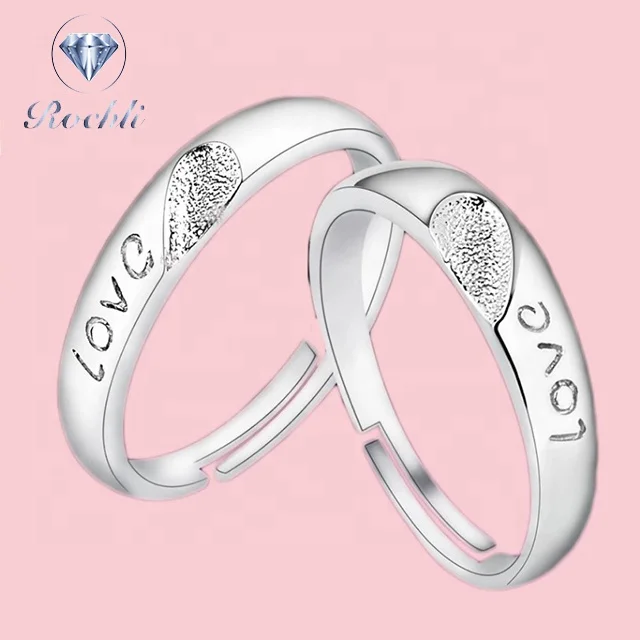Super september quick shipping and discount New Design Silver 925 Couple Rings For Engagement Tanishq