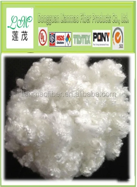 
Recycled polyester staple fiber fill for furniture and wadding 