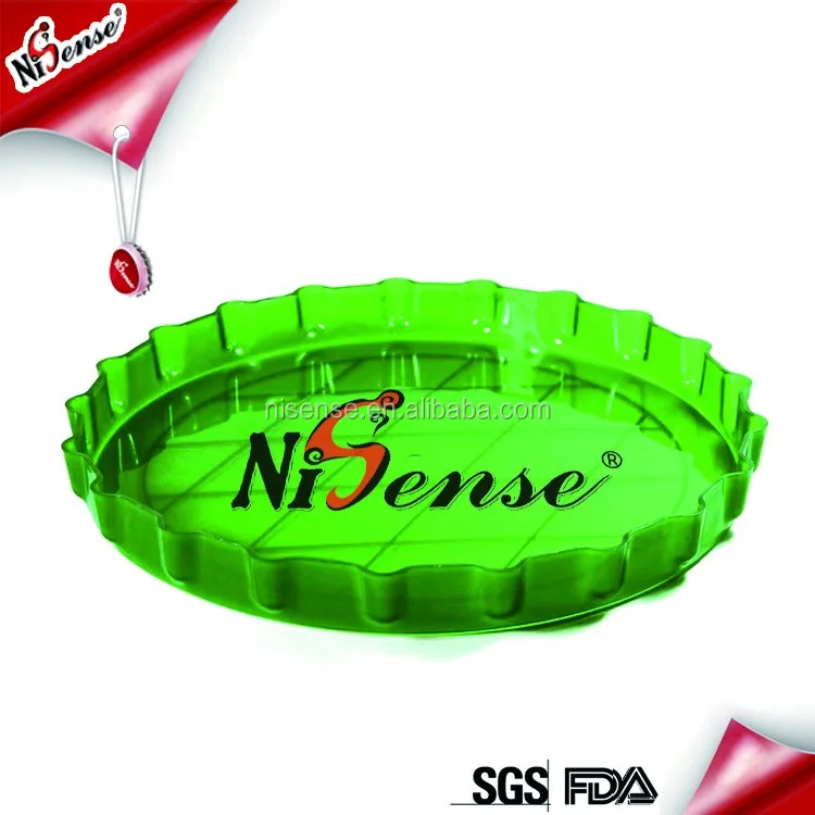 Plastic square sectional tray