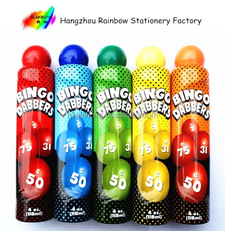 4oz large capacity Bingo Supplies Neon Glitter Bingo Daubers