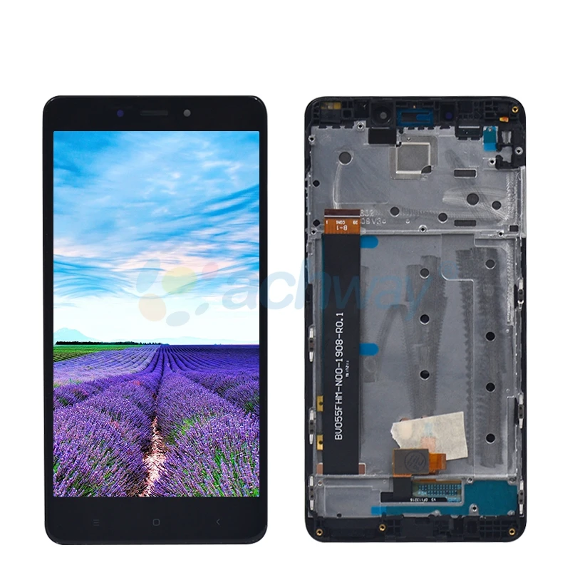 100% Working LCD assembly for Xiaomi Redmi note 4 LCD Display Touch Screen + Frame Phone Replacement