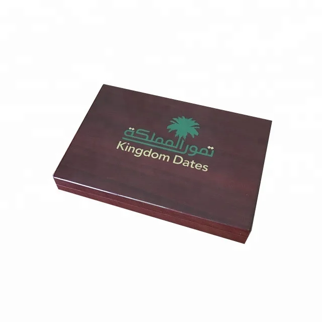 
Customer design saudi arabia market wooden chocolate dates box 