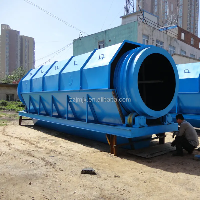Industrial Compost Drum Sieve With Chute