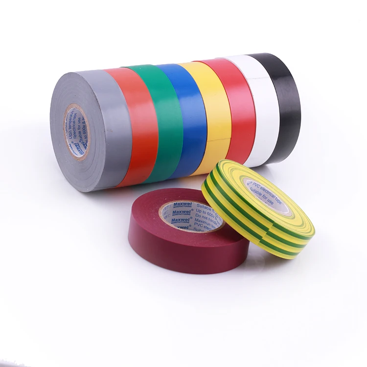 
Colorful rubber adhesive pvc electrical tape 