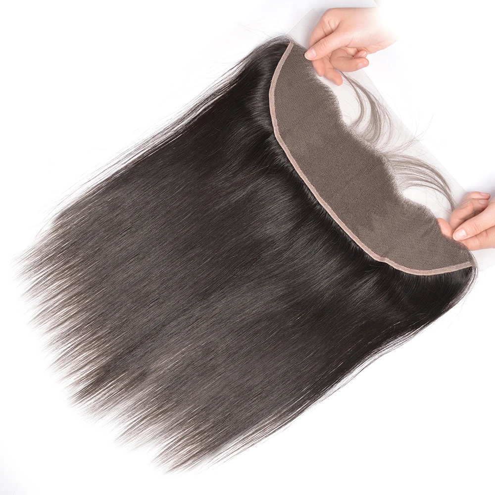 Hot selling hd lace frontal top quality 13*4 and 13*6   transparent swiss lace frontal virgin hair