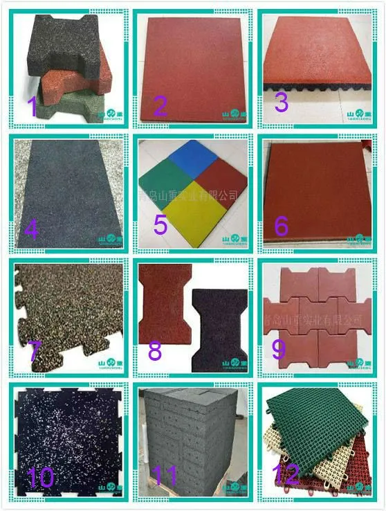 Reliable Manufacturer Wholesale Recycled Rubber Roof Tiles Rubber Flooring Pad Rubber Tiles