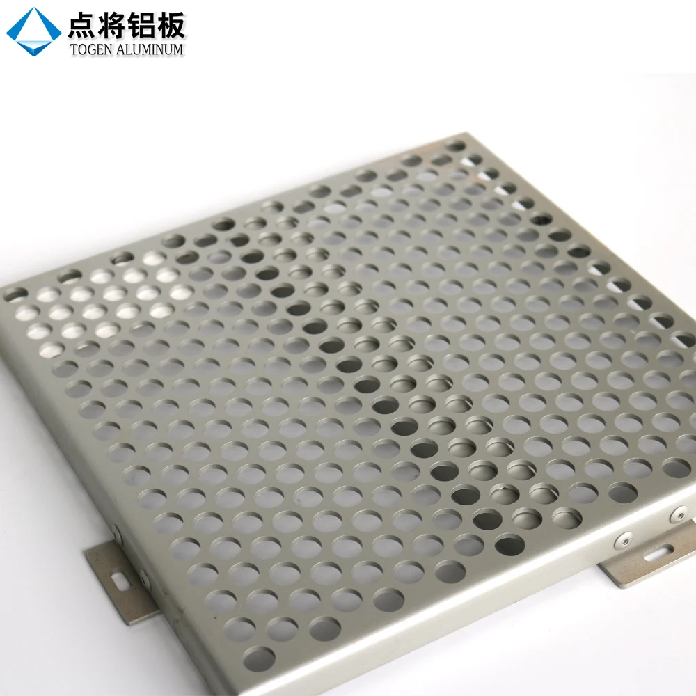 Modern decorative aluminium perforated facade cladding