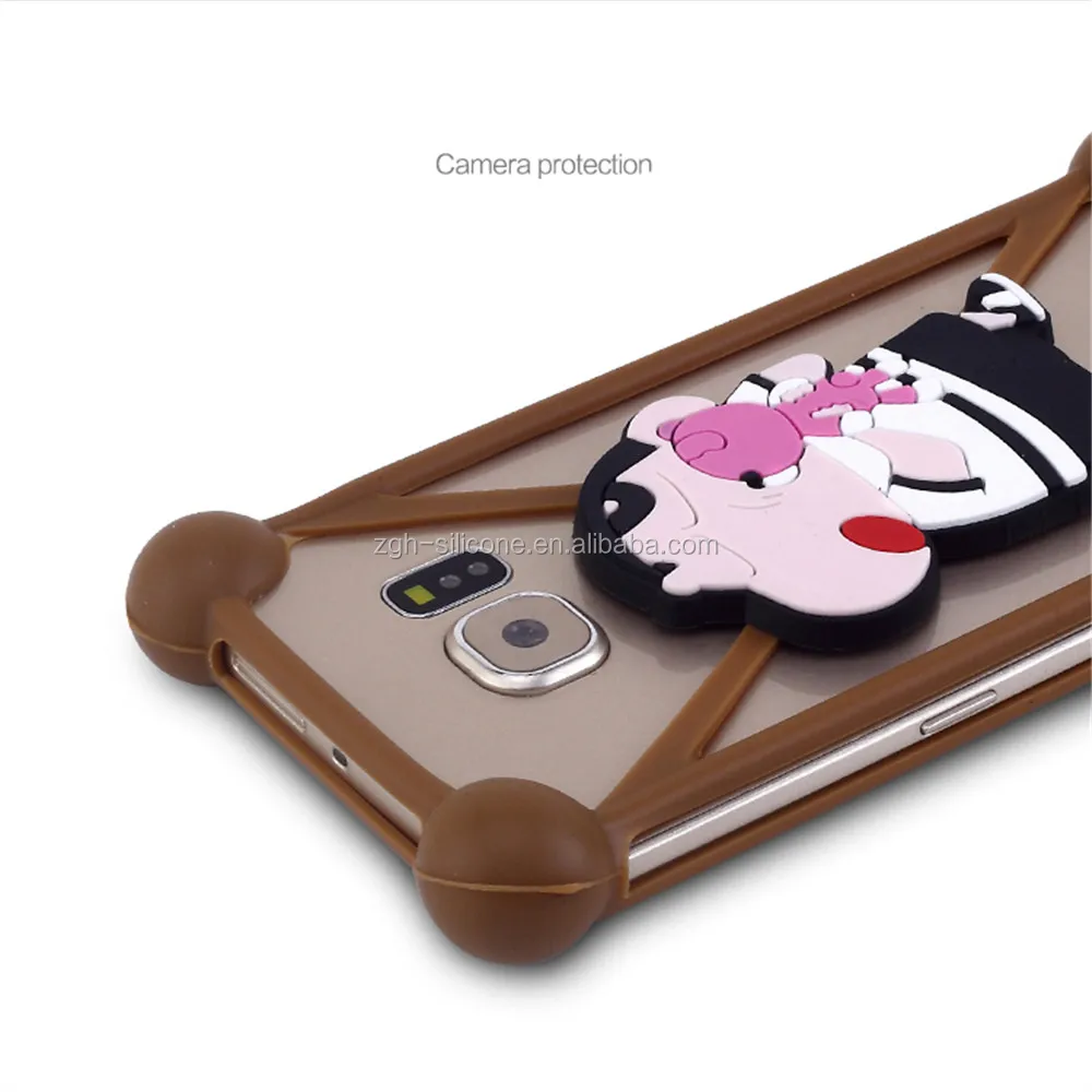 3D Cartoon Cheap Price High Quality Liquid Silicone Universal Mobile Phone Case