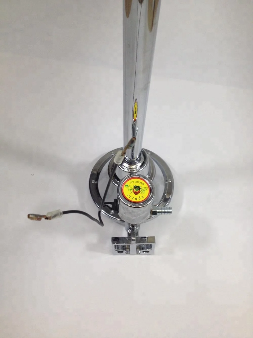 Super Loud 64cm 120DB 12V/24V Single electric Air Horn With Electronic Solenoid Valve for Truck Boat Bus