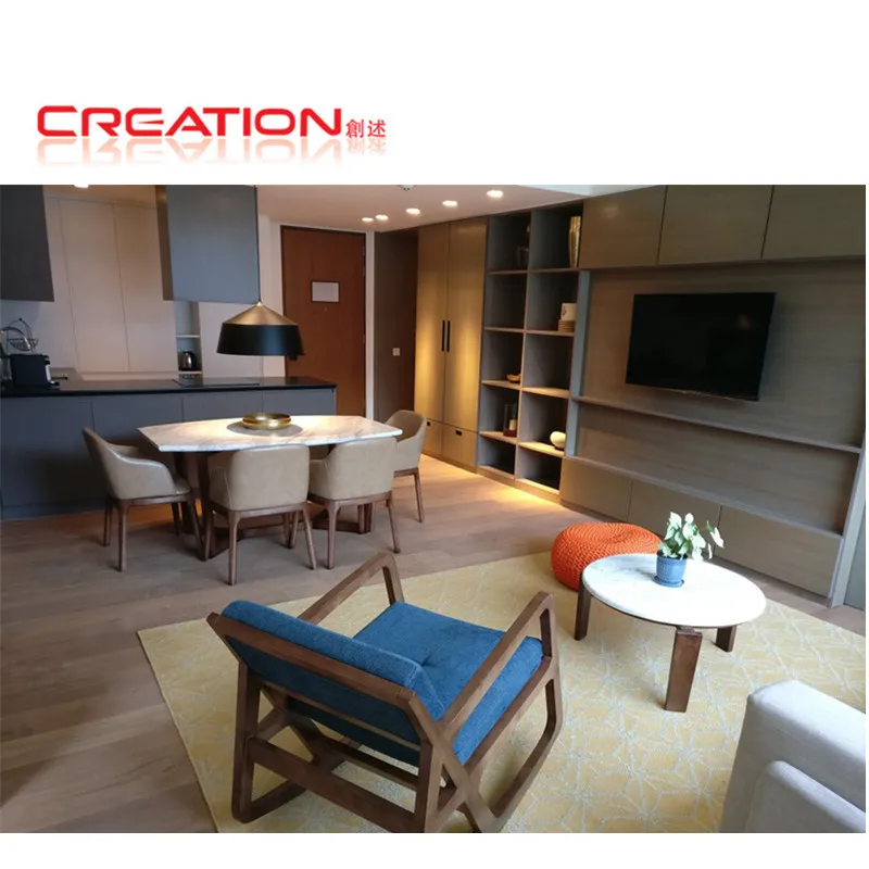 Hyatt Andaz Delhi Hotel Customized Apartment Bedroom Furniture For Hotel