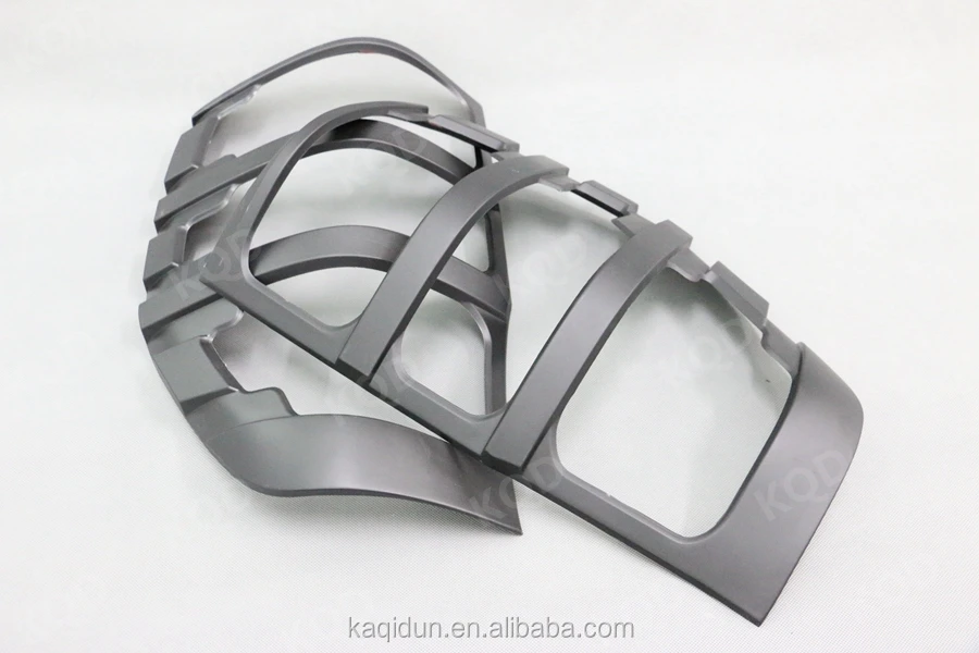 Matte black tail light cover for 2016 ranger t6 parts abs plastic tail lamp cover for ford ranger body kit