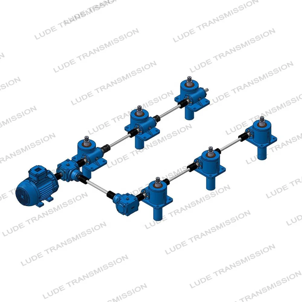 Система винтового подъема с приводным червячным приводом, управляемая мотором