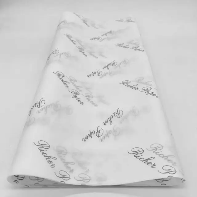 Food Grade Kraft Paper 30gsm-80gsm MG White Wrapping Paper Custom Offset Printing Virgin Wood Pulp CU Uncoated Paper