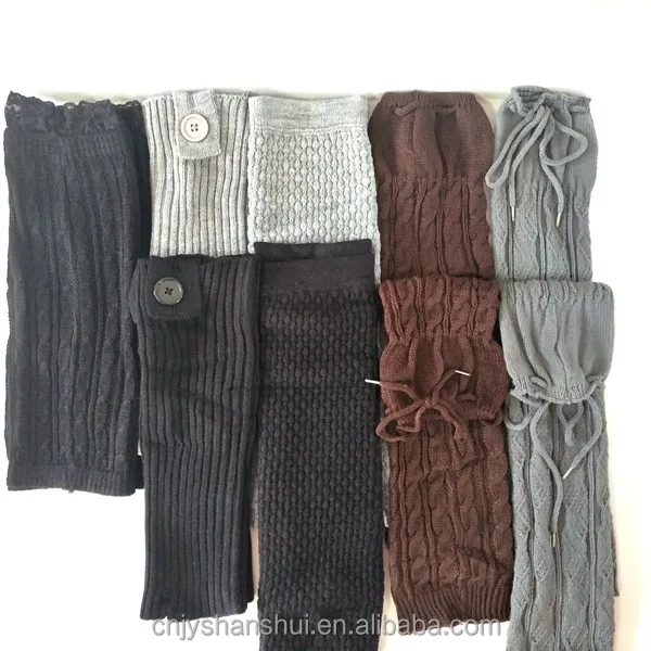 
Wholesale acrylic crochet ladies leg warmers knitting leg warmers for women 