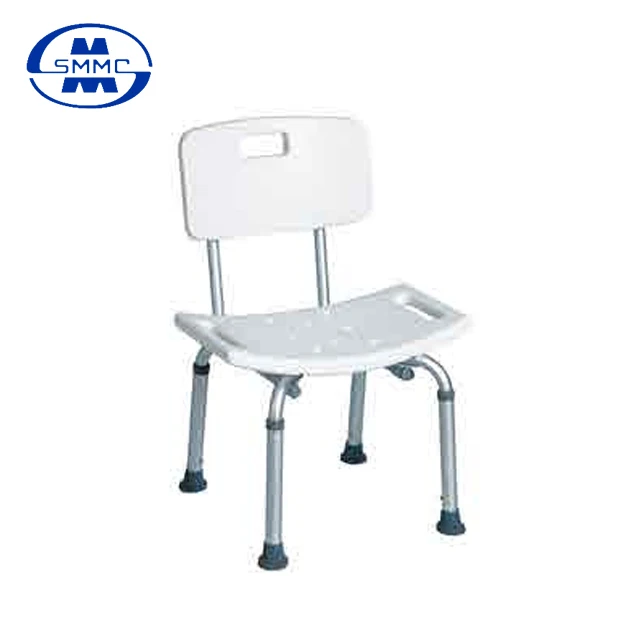 
Adjustable Aluminum bath Shower Chair with plastic seat and Removable back For elderly and disabled 