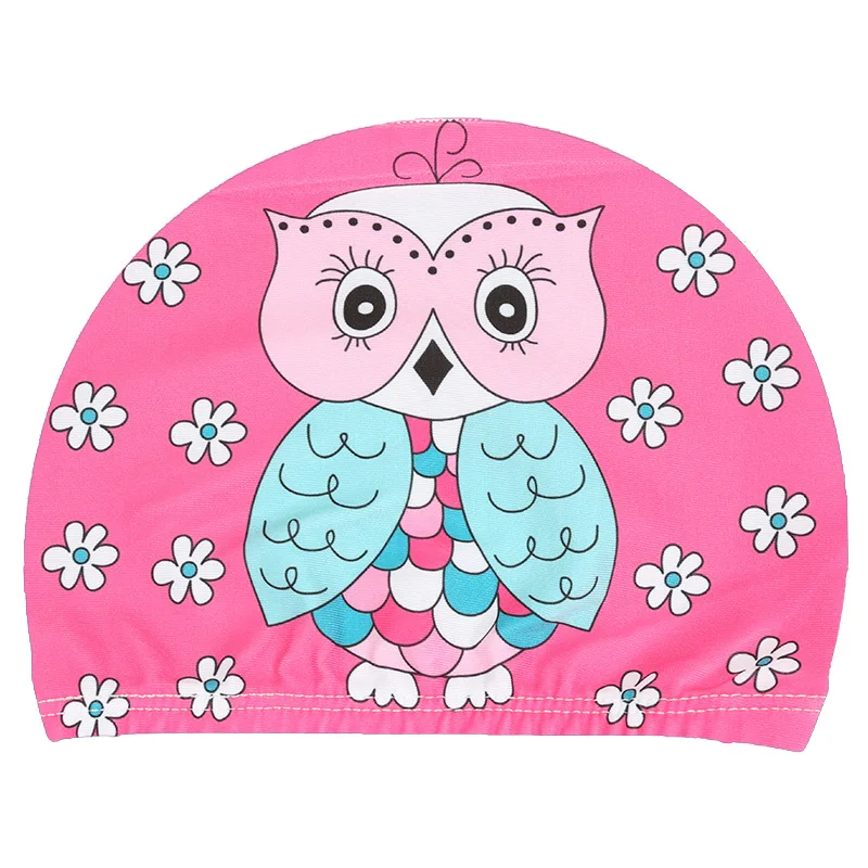 
Waterpoof free size cartoon swim caps kids sports pool 