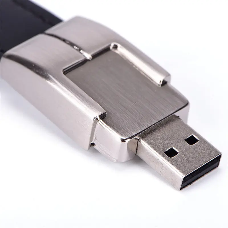 Wholesale Bulk Leather Flash USB Bracelet 8GB Wristband Support 2.0 Logo Print