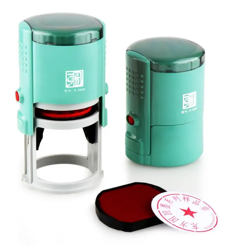 company logo printed personalised stamp self inking