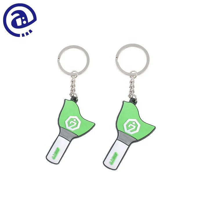 Wholesale Promotion Cheap Key Ring Type And 2D Style Rubber Souvenir Microphone Shape Custom Pvc Keychain