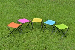 Портативный металлический складной ручной стул для поезда, уличный рыболовный стул