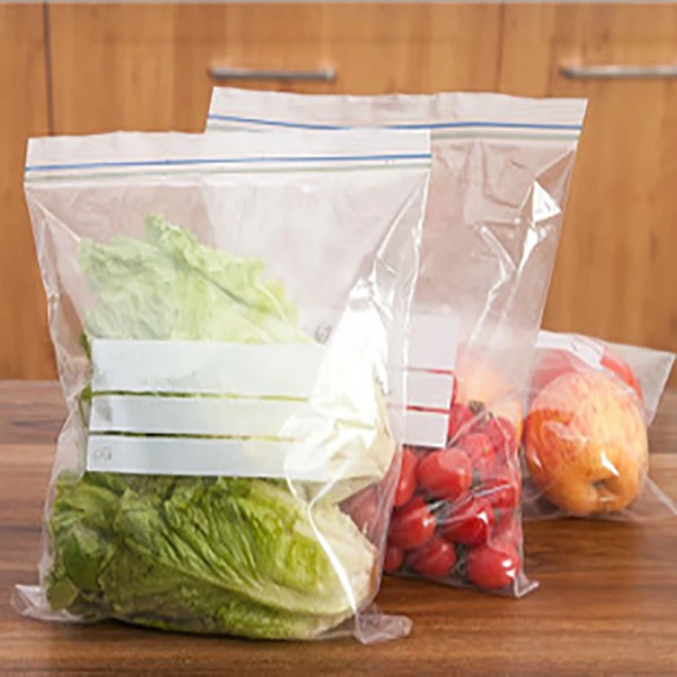 Clear Snack Leakproof Food Storage Double Ziplock Bag