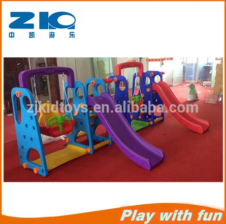 Крытый пластиковые дети сад горки и качели, крытая спортивная площадка парк