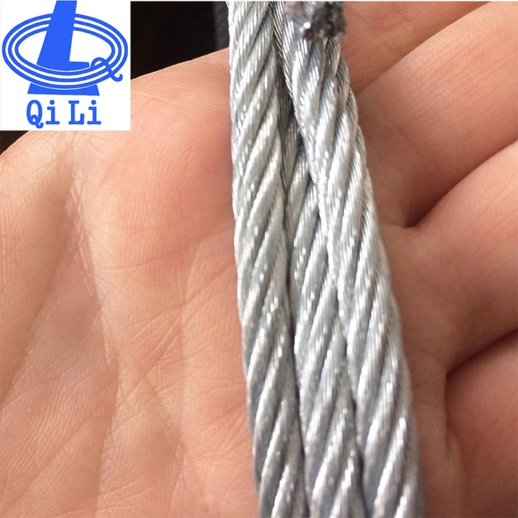 Anti-twisting Braided Galvanized Steel Wire Rope 12strand braided