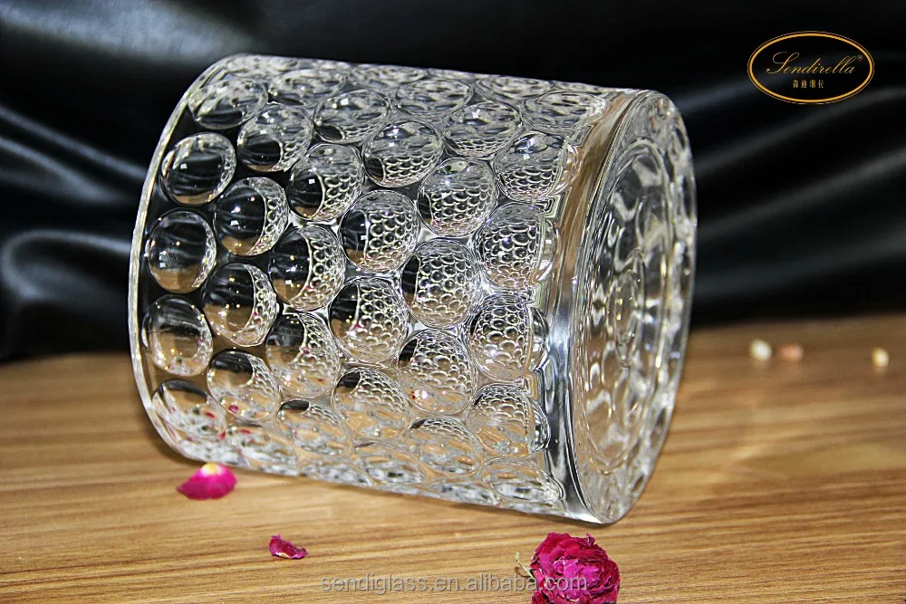 Sendirella Round Point Home deco Glass Candle Holder