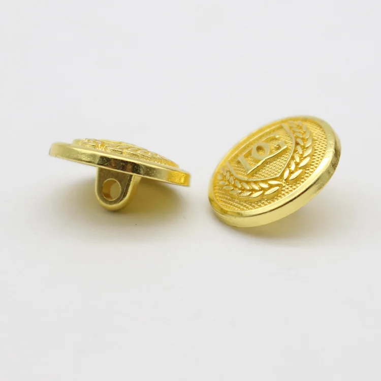 
custom fancy metal gold military uniforms button 