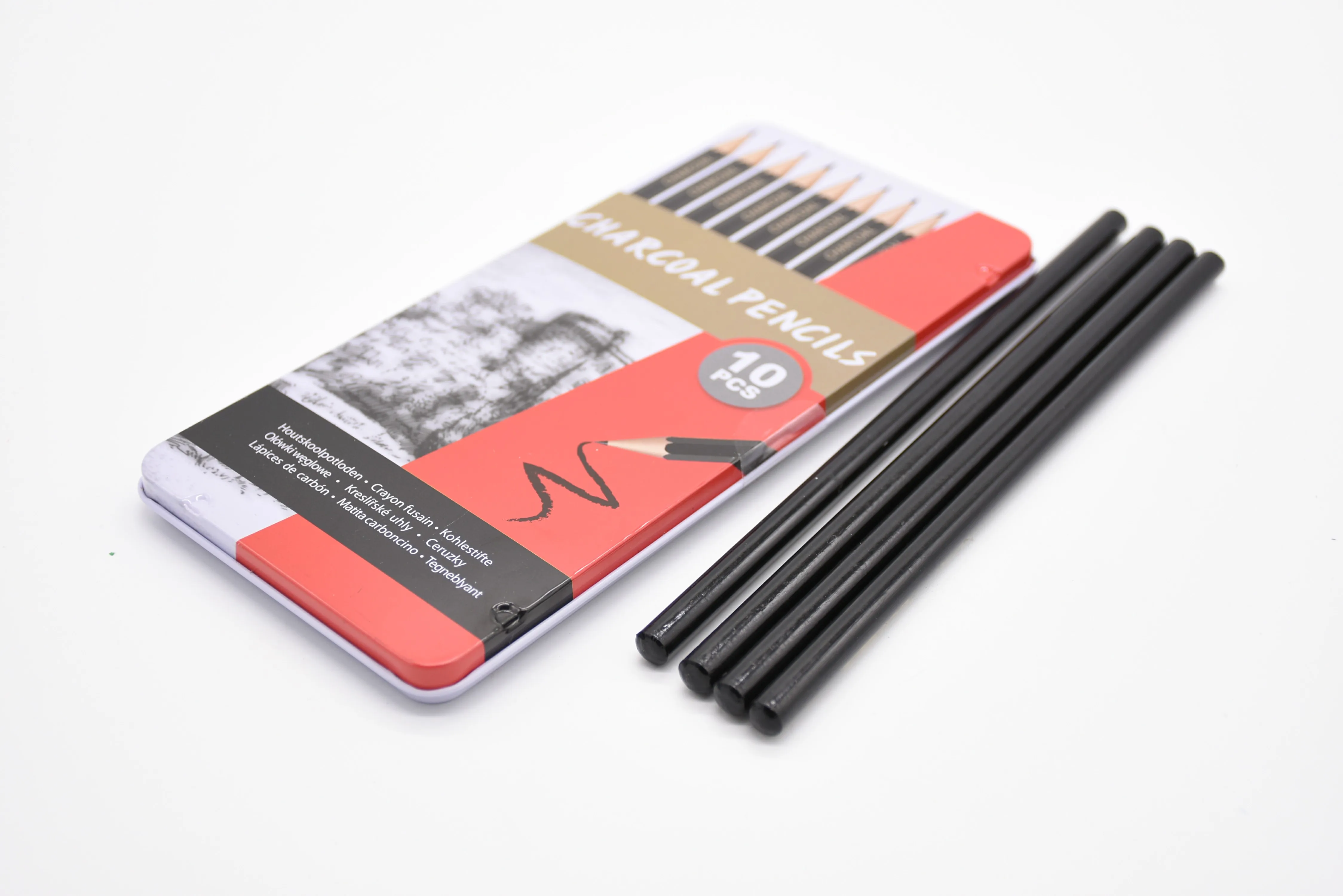 Wholesale Custom Logo Printing wooden Round Carpenter Pencil for students