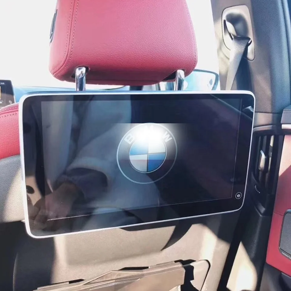 Android 9.0 Car Entertainment System Video Player For BMW F10 F11F15 F16 F07 F85 F86 GT Kids TV Monitor In Car Seat
