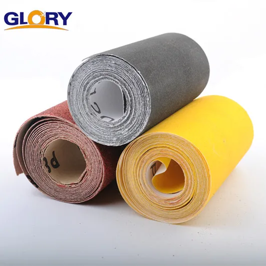 Multicolor Water aluminium oxide Sandpaper Roll for Polishing sanding paper disc