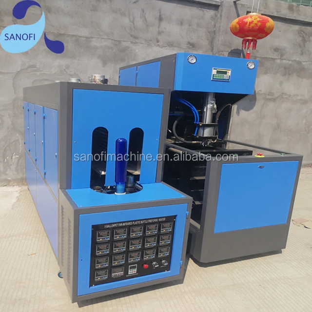 
5 gallon semi-automatic PET bottle blowing molding machine / 20 liter bottle 