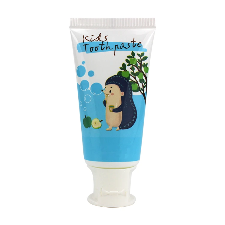 
3g 5g 10g 15g Blue Labeling Round White Flip lid Kids Toothpaste Plastic Tube Cosmetic 