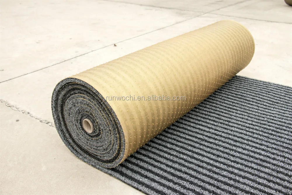 Противоскользящий Автомобильный Ковер из ПВХ, Двухцветный черный и серый