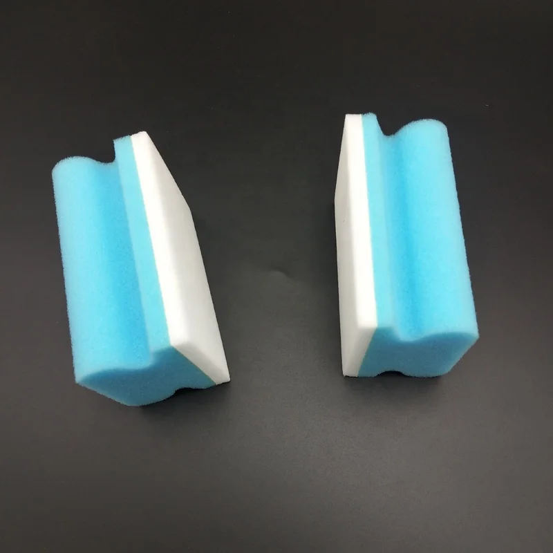 Manufacturers Customize White and Blue Nano Cleaning Sponge Magic Cleaning Sponge Pu Melamine for Kitchen Cleaning