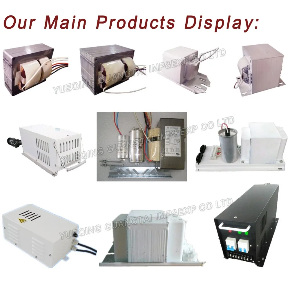 US Standard Aluminum/Copper Wire 3 / 4 / 5 tap voltage 100W 150W 200W 250W 400W 600W 1000W CWA HPS HID Magnetic Ballast Kit