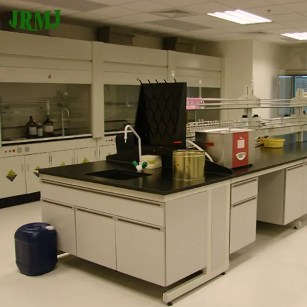 Laboratory Furniture Chemical Resistant Workstation for Chemistry Lab island bench  wall bench