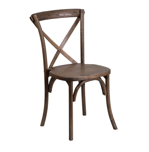 X Back Cross Back Chair  Wood