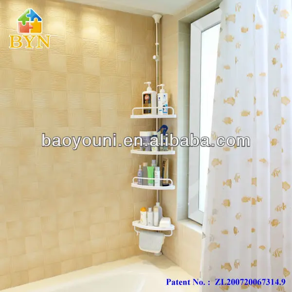 Byn ванная углу вешалка для полотенец душ пластиковый уголок шельфа углу стойки dq-601d s1