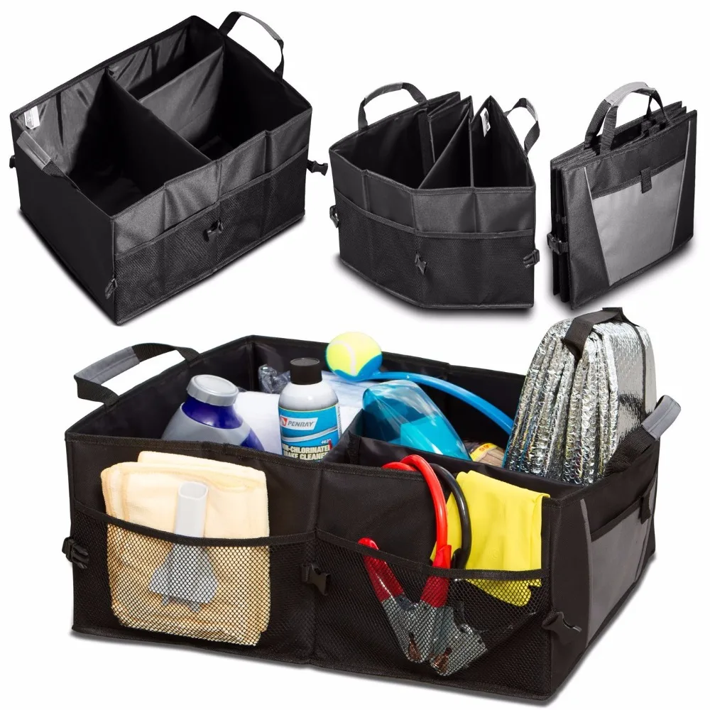 
Portable Cargo Carrier Caddy Auto Trunk Storage Organizer 