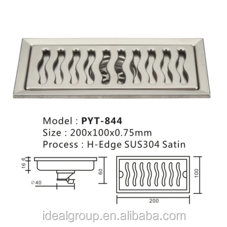 
Bathroom Stainless Steel 304 Anti-Odor Floor Drain 