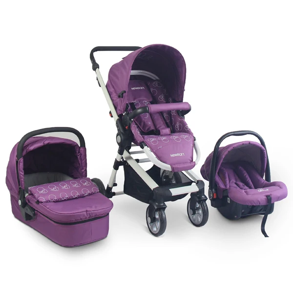 
New and Luxury Design 3 in 1 Baby Stroller with EN1888:2012 certificate 