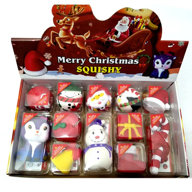 Soft PU slow rising squish kids stress ball for Christmas gifts