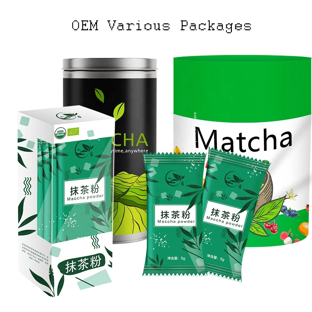 
Free Sample OEM Ceremonial High Grade Organic Detox Matcha Powder 