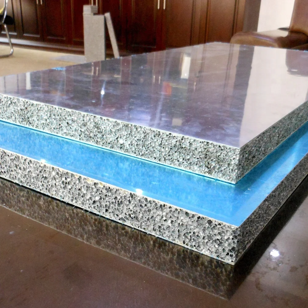 High Stiffness Aluminum Foam Sandwich Panel for Acoustic Material