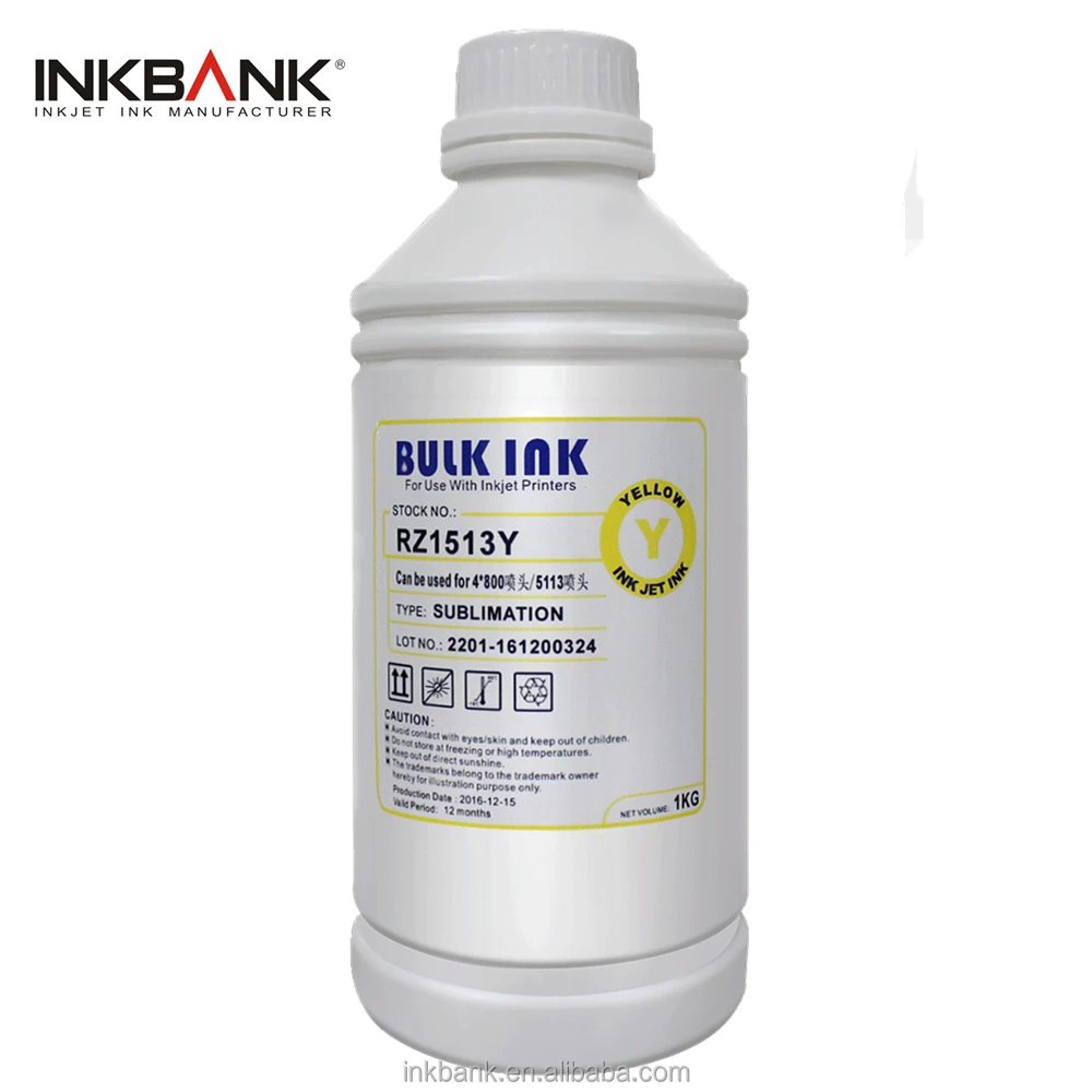 INKBANK fluorescent ink with Magenta and yellow colors , for sublimation printer DX5 DX7 DX6